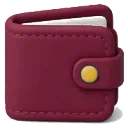 Portefeuille bordeaux