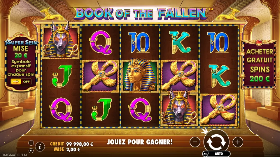 Book of the Fallen, écran après un tour