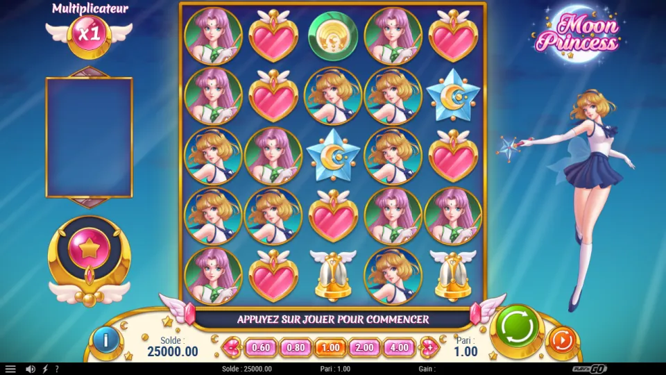 Moon Princess, écran du jeu Moon Princess, écran du jeu