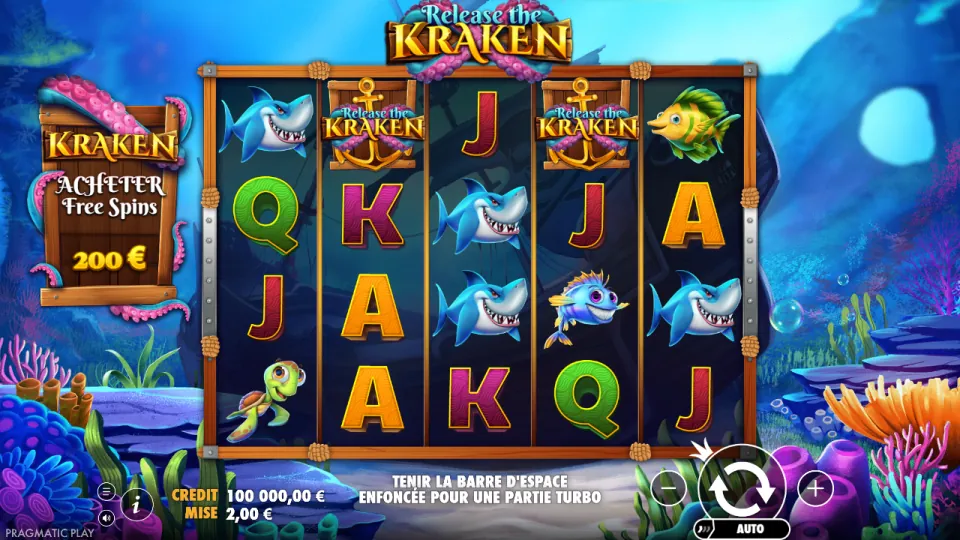 Release the Kraken, écran après un tour Release the Kraken, écran après un tour