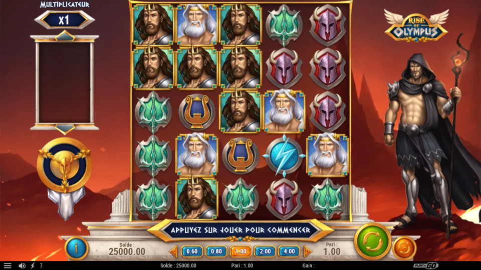 Rise of Olympus, écran du jeu