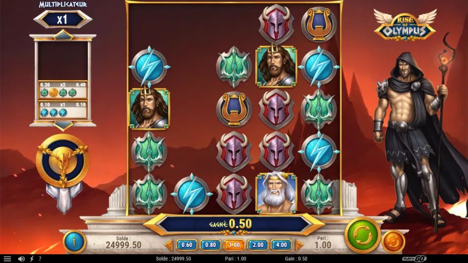 Rise of Olympus, écran après un tour