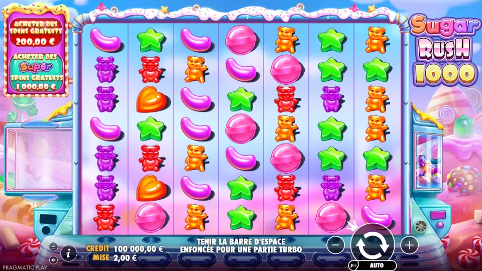 Sugar Rush 1000, écran du jeu Sugar Rush 1000, écran du jeu