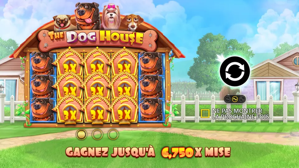 The Dog House, écran du jeu The Dog House, écran du jeu