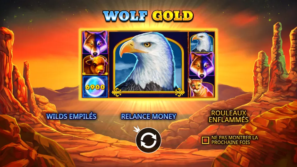 Wolf Gold, écran du jeu Wolf Gold, écran du jeu