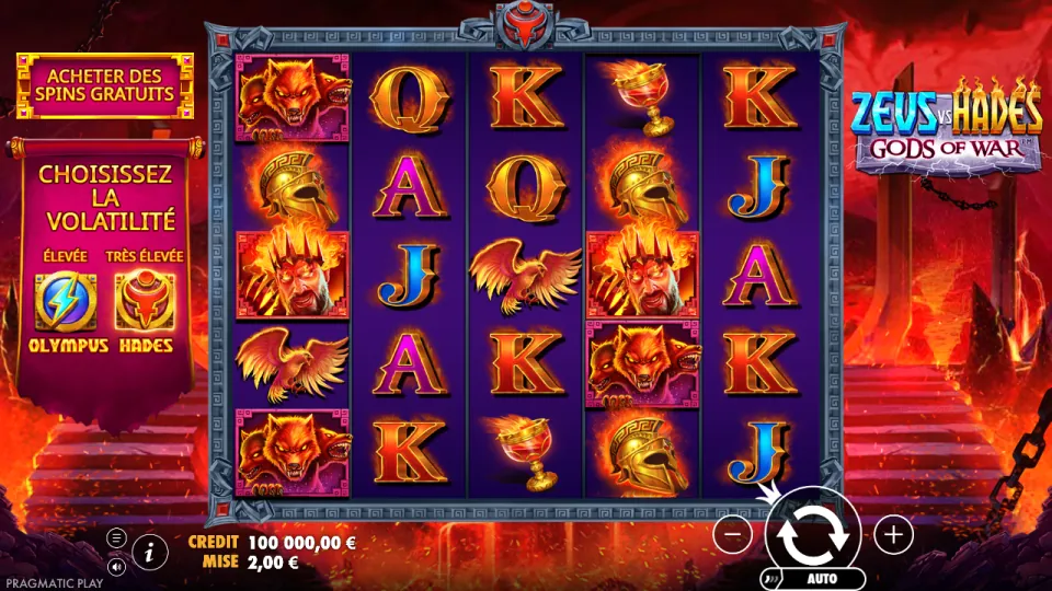 Zeus vs Hades: Gods of War, écran du jeu Zeus vs Hades: Gods of War, écran du jeu