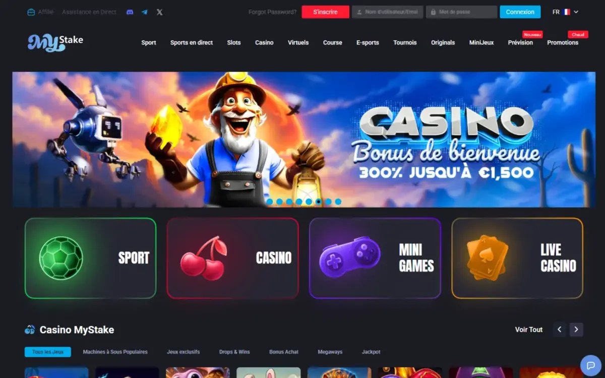 MyStake Casino MyStake Casino: page d’accueil du casino