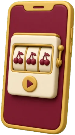 Smartphone affichant une machine à sous, symbole du casino sur mobile
